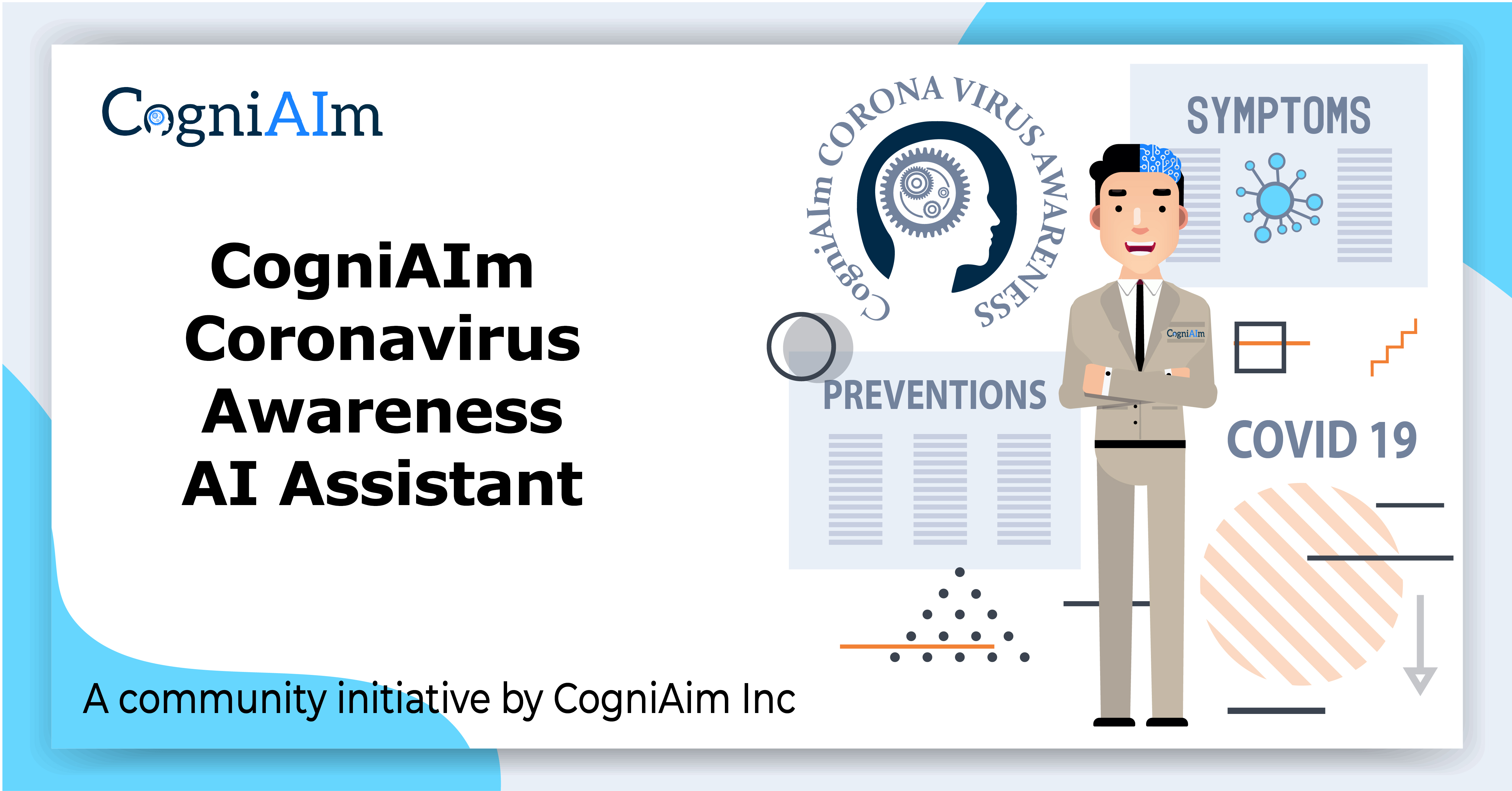 How TCOG hosted "CogniAIm Coronavirus Awareness AI Assistant" to raise COVID-19 awareness in the North Texas community